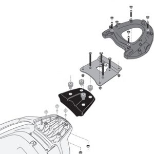 Givi SR5609 Monokey Carrier Piaggio MP3 300ie 500ie 2014 to 2017