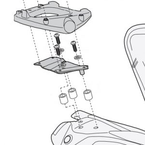 Givi SR7051M Monolock Rear Carrier Sym Maxsym 400 600 2011 on