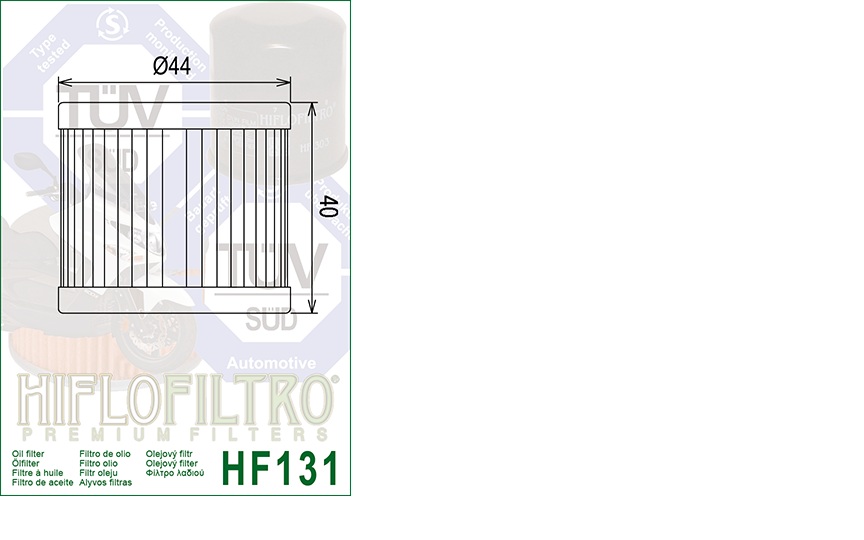 Hi Flo Filtro Motorcycle Oil Filter HF126