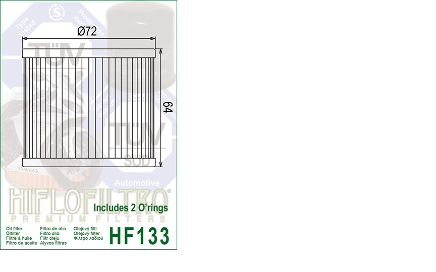 Hi Flo Filtro Motorcycle Oil Filter HF132