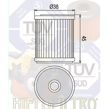 Hi Flo Filtro Motorcycle Oil Filter HF142