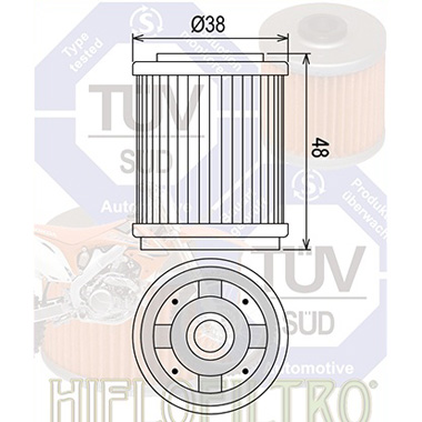 Hi Flo Filtro Motorcycle Oil Filter HF143