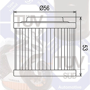 Hi Flo Filtro Motorcycle Oil Filter HF151