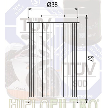 Hi Flo Filtro Motorcycle Oil Filter HF169