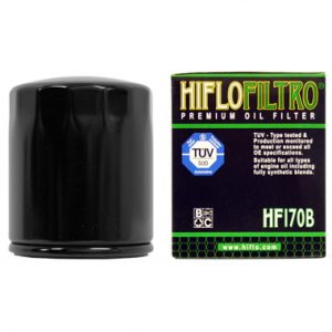 Hi Flo Filtro Motorcycle Oil Filter HF170 B Black