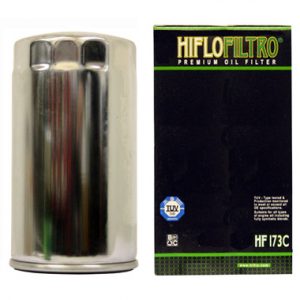 Hi Flo Filtro Motorcycle Oil Filter HF173 C Chrome