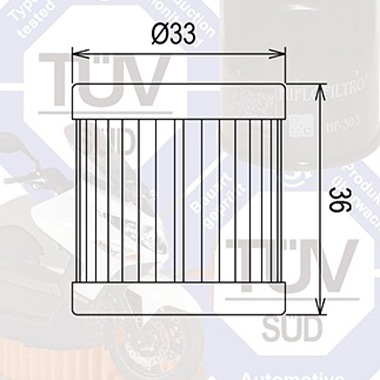 Hi Flo Filtro Motorcycle Oil Filter HF181