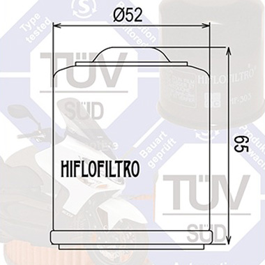Hi Flo Filtro Motorcycle Oil Filter HF183