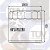 Hi Flo Filtro Motorcycle Oil Filter HF191