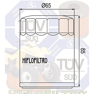 Hi Flo Filtro Motorcycle Oil Filter HF198
