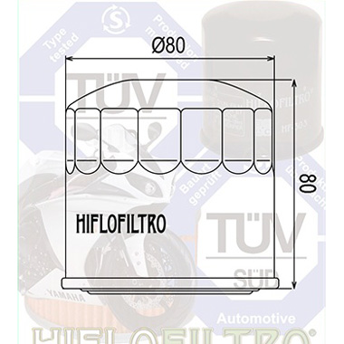 Hi Flo Filtro Motorcycle Oil Filter HF202