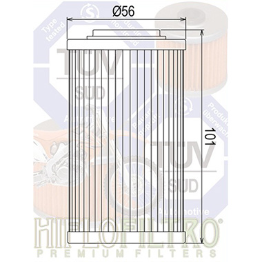 Hi Flo Filtro Motorcycle Oil Filter HF564