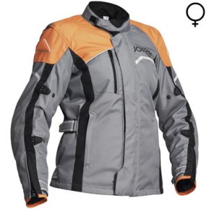 Jofama Voyage Lady Textile Motorcycle Jacket Grey Black Orange