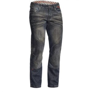 Lindstrands Blaze Pants Denim Motorcycle Jeans Dark Blue Short Leg