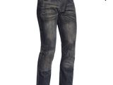 Lindstrands Blaze Lady Denim Motorcycle Jeans Dark Blue Short Leg