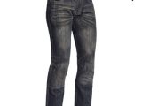 Lindstrands Blaze Lady Denim Motorcycle Jeans Dark Blue Short Leg