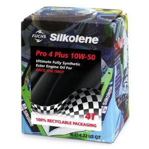 Silkolene Pro 4 Plus 10W 50 Motorcycle Racing Engine Oil 4L