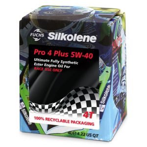 Silkolene Pro 4 Plus 5W 40 Motorcycle Racing Engine Oil 4L