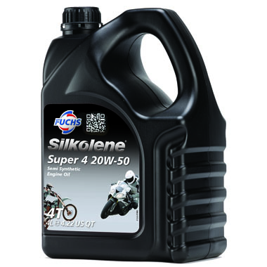 Silkolene Super 4 20W 50 Motorcycle Engine Oil 4L