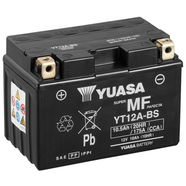 Yuasa YT12A BS MF Motorcycle Battery