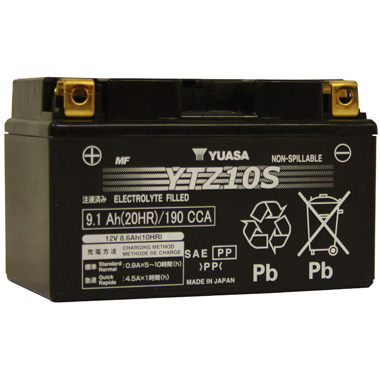 Yuasa's Motocross Motorcycle (Universal) Battery YTZ10S 12v 190