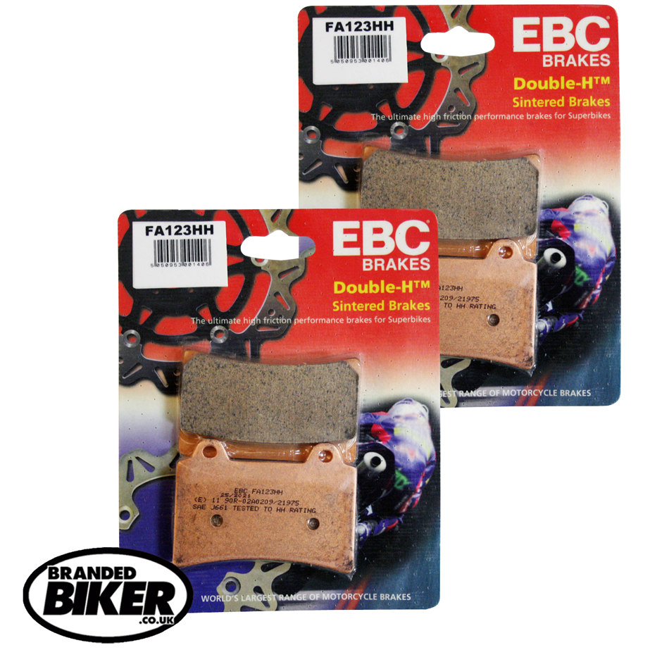 2 Pairs EBC FA123HH Front Brake Pads Yamaha TDM850 upto 1995