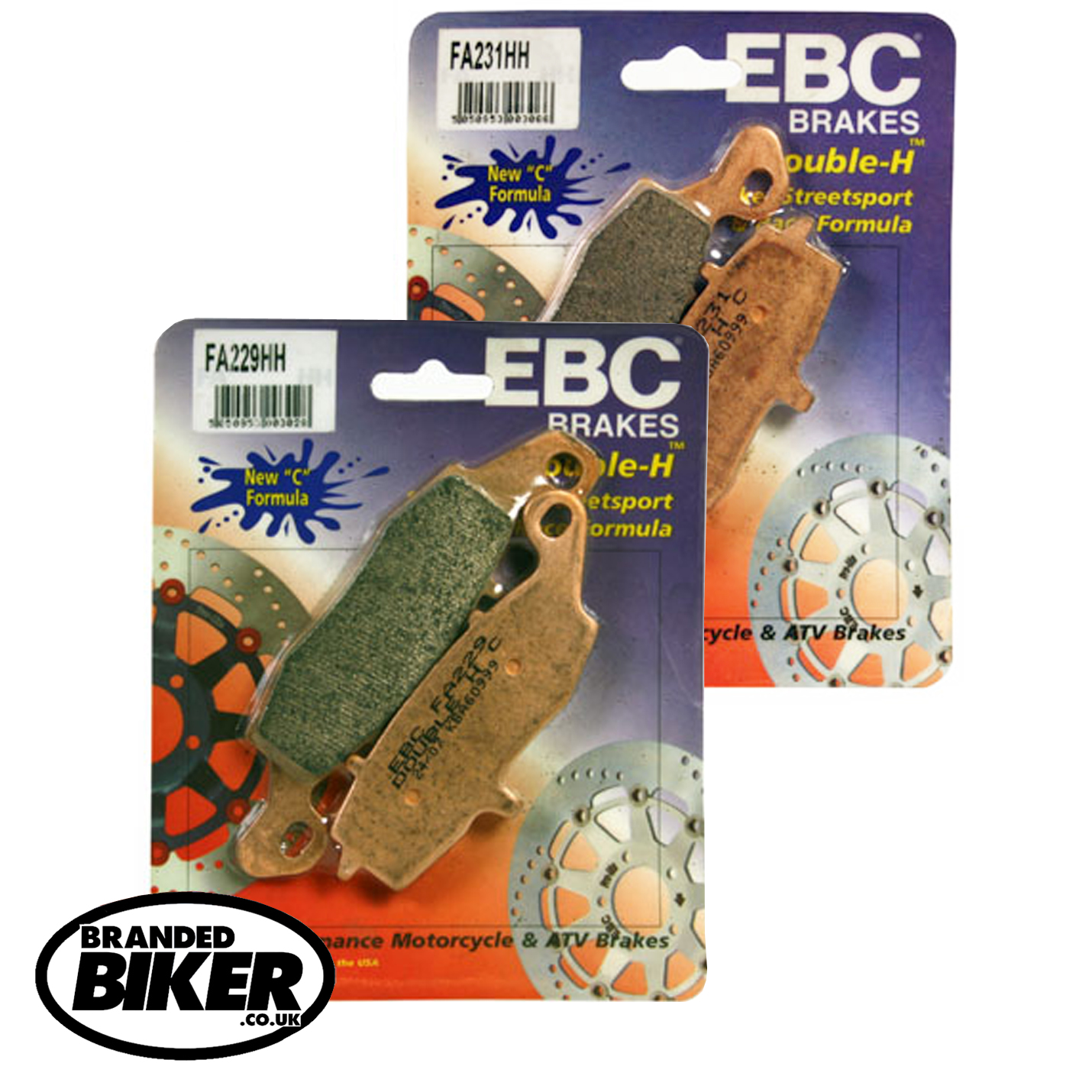 EBC FA229 FA231 HH Front Brake Pads Kawasaki VN1500 Classic Tourer 1998 to 2003