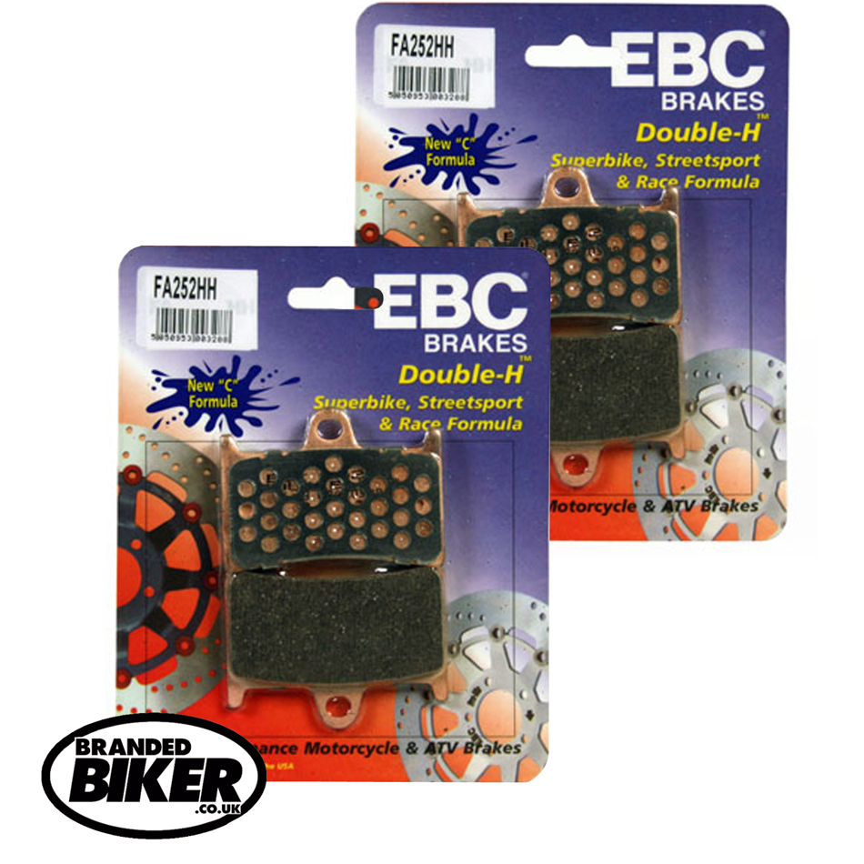 2 Pairs EBC FA252HH Front Brake Pads Yamaha TZR250