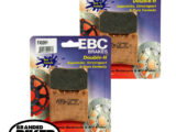 2 Pairs EBC FA88HH Front Brake Pads Yamaha FJ1100, FJ1200