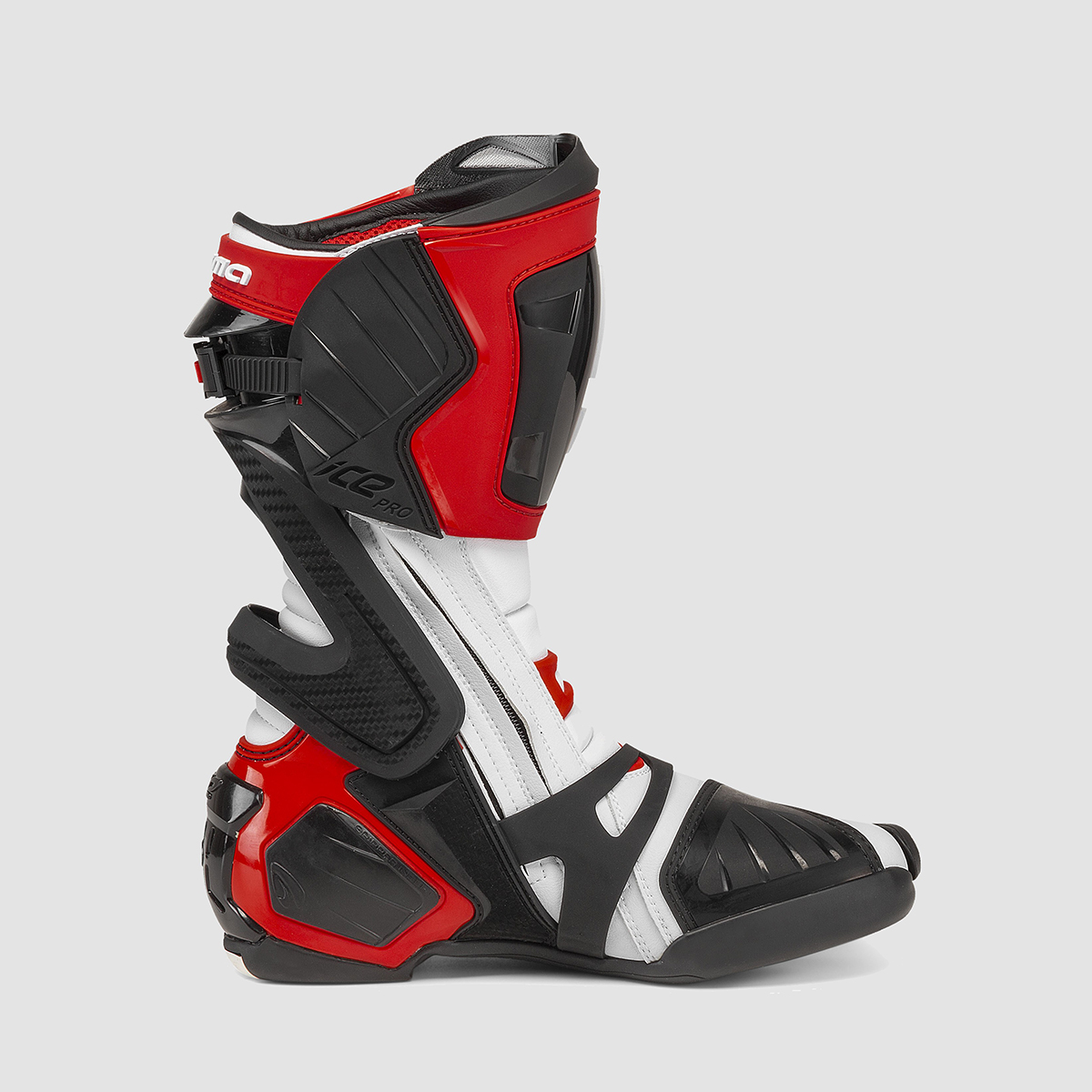 Forma Ice Pro Motorcycle Racing Boots Red White Black