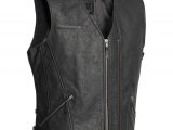 Halvarssons Cut Vest Leather Motorcycle Waistcoat