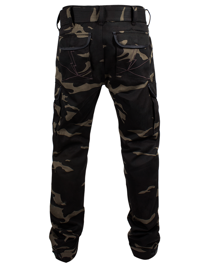 John Doe Kevlar Cargo Pants Slimcut Camouflage Regular Leg