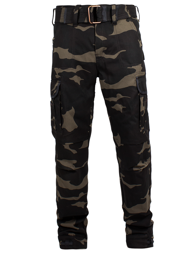 John Doe Kevlar Cargo Pants Slimcut Camouflage Regular Leg