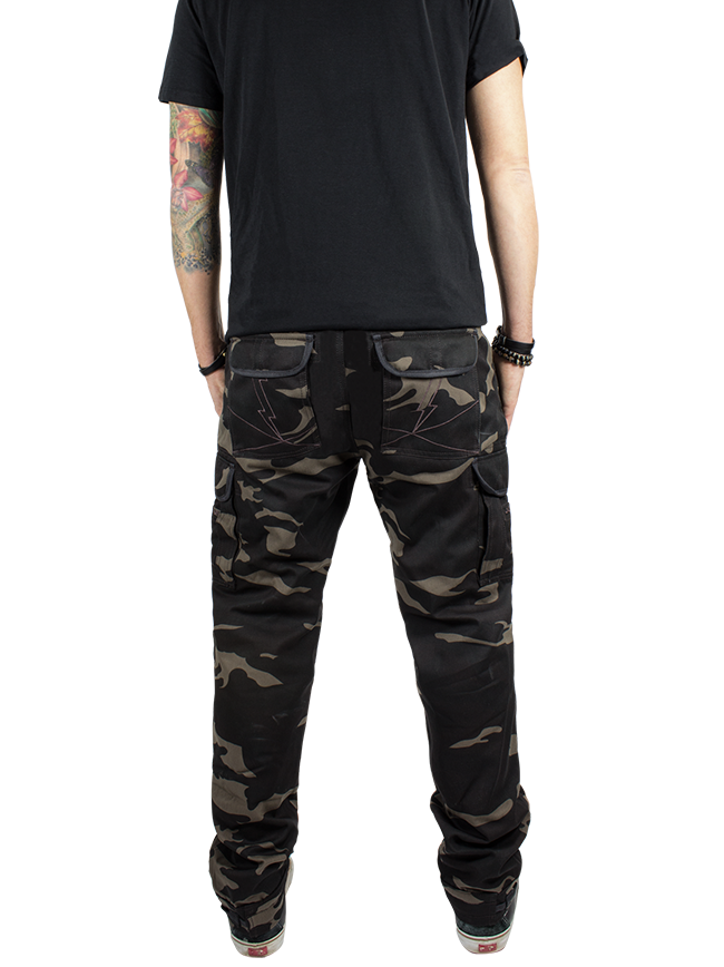 slim cut cargo pants