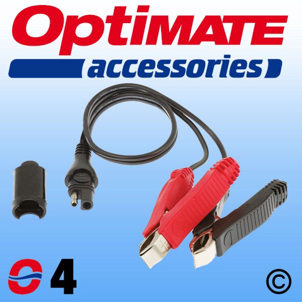 O04 Optimate Battery Crocodile Clamps SAE74