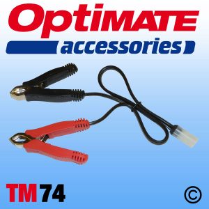 Optimate Battery Crocodile Clamps TM74