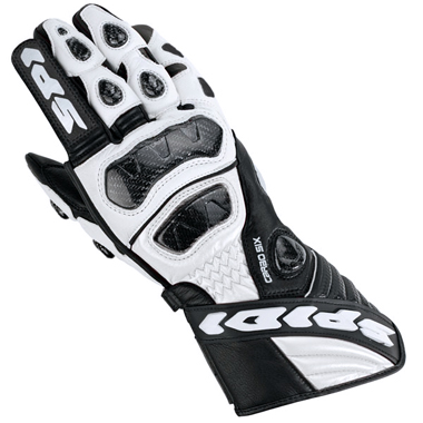 Spidi Carbosix Gloves Motorcycle Black White