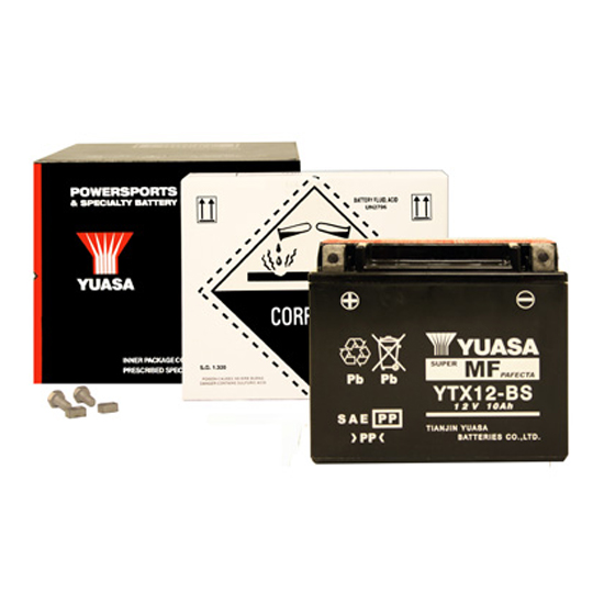 Yuasa YTX12-BS Powersports Replacement Battery:  Powersports