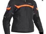 Lindstrands Che Lady Textile Motorcycle Jacket Black Neon Orange