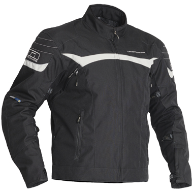 Lindstrands Cheops Textile Motorcycle Jacket Black Grey