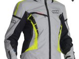 Lindstrands Zoya Textile Motorcycle Jacket Grey HV Yellow