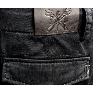John Doe Stroker Cargo Motorcycle Jeans Short Leg Black - Image 3