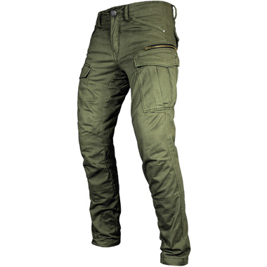 John Doe Stroker Cargo Motorcycle Jeans Short Leg Olive