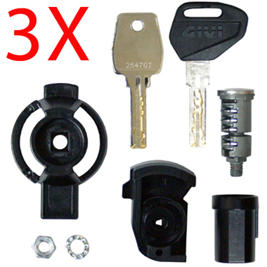 Givi SL103 Security Locks Set of 3