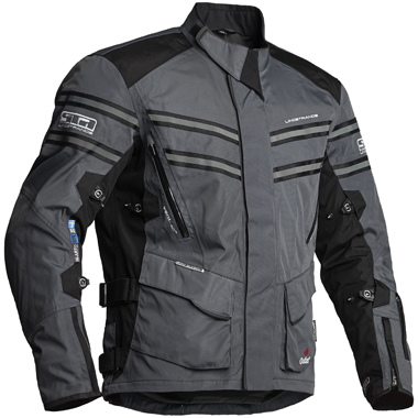 Lindstrands Luxor Laminate Motorcycle Jacket Grey Black