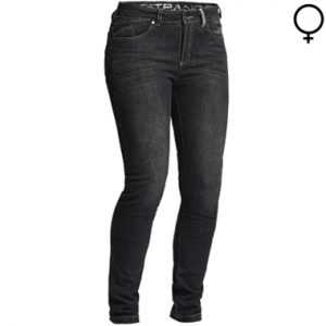Lindstrands Mayson Lady Motorcycle Jeans Black Short Leg