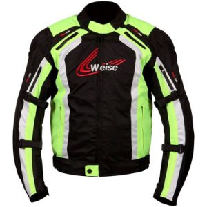 Weise Corsa Textile Motorcycle Jacket Black Neon