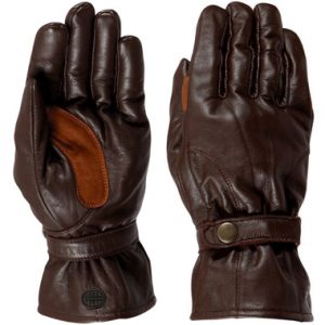 Weise Highway Leather Motorcycle Gloves Dark Brown