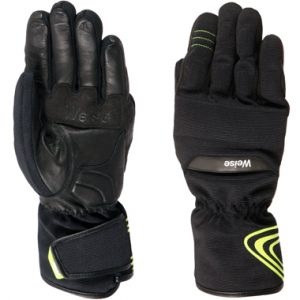 Weise Malmo Textile Leather Motorcycle Gloves Black