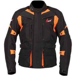 Weise Pioneer Textile Motorcycle Jacket Black Orange